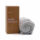 Muslin Crib Sheets - Organic Turkish Cotton, Ultra Soft & Breathable -Fitted Crib Sheets for Boys & Girls, GOTS & Oeko-TEX Certified, 52x28, Cotton Latte & Neutral Rose