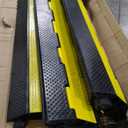 YONSHENG Rubber Cable Ramp Cord Cover Cable Protector Ramps Wire Hose Protective 2 Channel 22000Lbs Load Capacity Traffic Speed Bump for Asphalt Concrete Gravel Driveway Indoor Outdoor, 5 Pack