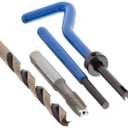 E-Z Lok SK20515 Helical Threaded Insert Kit, 304 Stainless Steel, #8-32 Thread Size, 0.246" Installed Length (Pack of 10)