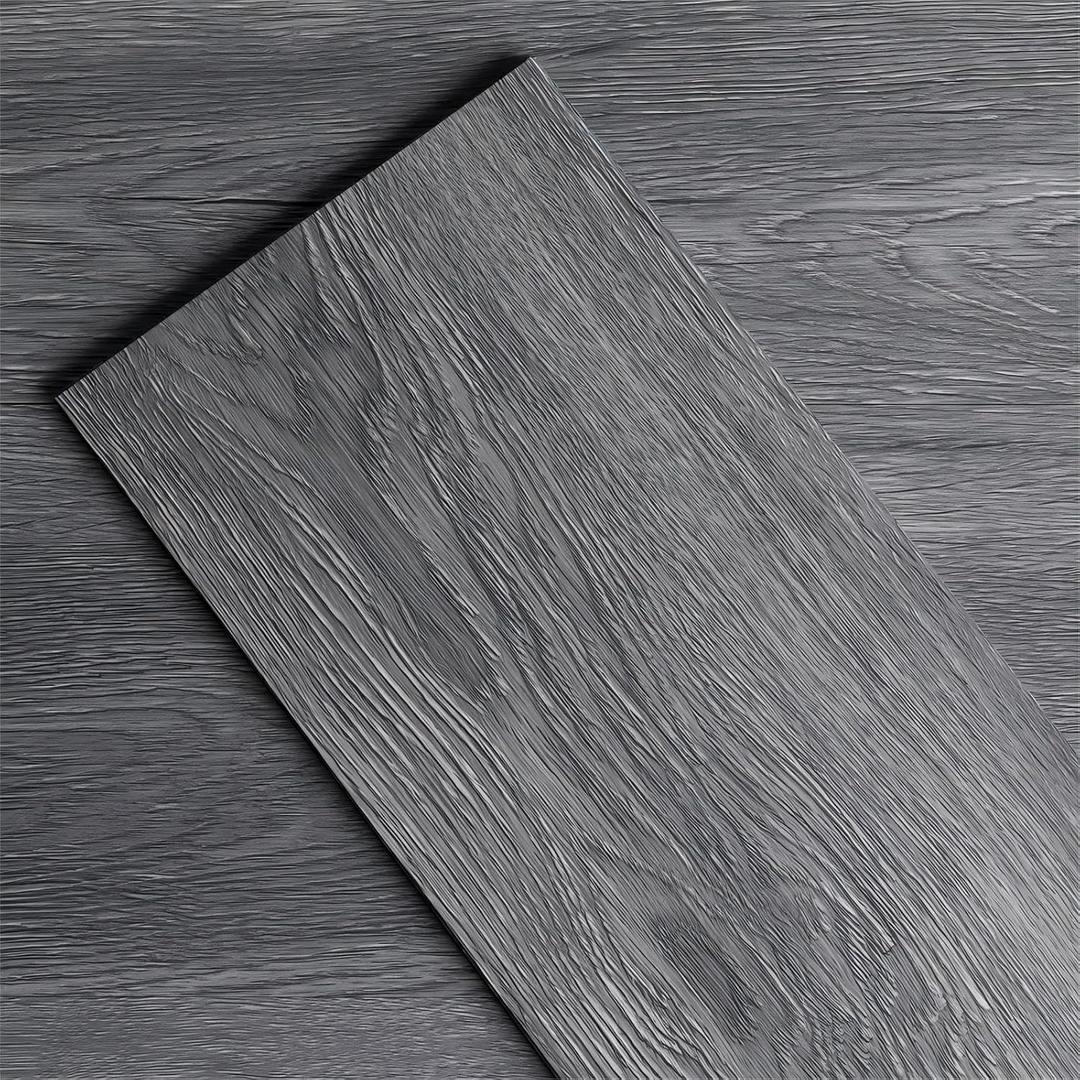 Peel and Stick Floor Tiles Waterproof,Vinyl Plank Flooring,Dark Grey,2.0mm 36pcs,Waterproof and Easy DIY Installation for Office Hallway Kitchen Bathroom
