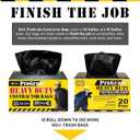 Reli. Contractor Garbage Bags 55 Gallon | 40 Trash Bags | Heavy Duty | Black Contractor