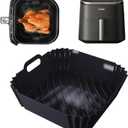 Silicone Air Fryer Liner Accessories for COSORI TurboBlaze 6Qt Air Fryer 9-in-1, Compact & Large 6-Qt, Fast Turbo Modes, Dishwasher Safe Airfryer Accessories Silicone Liners for CAF-DC601