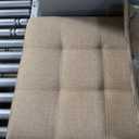 Modway Lily Tufted Linen Fabric Upholstered Full Headboard in Beige