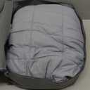 Topblan Weighted Blanket for Adults 12lbs, Soft Cooling Breathable Weighted Throw for Sleeping, Washable Heavy Blanket with Glass Beads for Winter, Sofa Bed, 48"x72" Twin Size, Grey