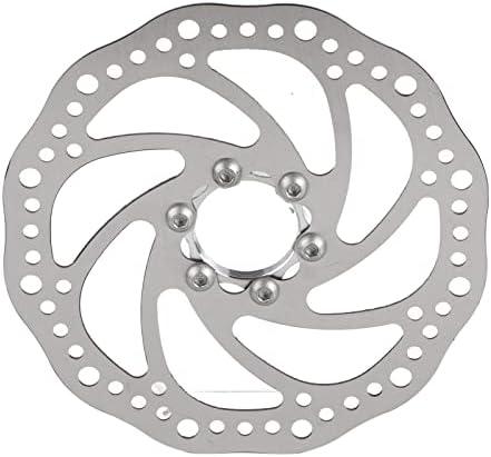 Bicycle Disc Brake Rotor 160mm Stainless Steel Bicycle Rotors Mountain Bike Flange Disc Brake Kit Threaded Hubs Brake Disc Rotor Flange Adapter with 6 Bolts