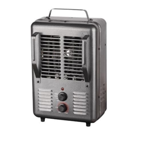 Milkhouse Utility Heater - with Thermostat, Black
