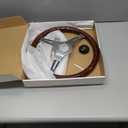 15" 6 Bolt Wood Grain Racing Rivet Steering Wheel Vintage Nostalgia Style Steering Wheel with Horn Buttons