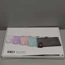 Trueque Wireless Keyboard and Mouse Combo - Full-Size Quiet Keyboard with Palm Rest, Phone Holder, Multimedia Keys, Power Switch, Compatible with Windows, Chrome OS, PC, Laptop (Batteries Included) (Black)