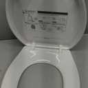 Hibbent Premium Elongated Toilet Seat with Cover Quiet Close, One-Click to Quick Release, Easy Installation Non-Slip Seat Bumpers, Slow Close Toilet Seat and Cover, Easy Cleaning-White Color