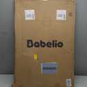 BABELIO 36" Tall Baby Gate, 26-40" Wide Auto Close Pet Gate, PressGuard C5 Pressure Mounted Metal Dog Gate, Easy-Install No Drilling, No Tools Needed, with Wall Protectors and Extension Kits, Black