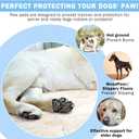 SCENEREAL Anti-Slip Dog Paw Protector Gripper Traction Pads for Small Medium Large Senior Dogs, Dog Feet Stickers with Stronger Adhesive for Hardwood Floors Hot Pavement, 9 Sets(36 Pcs), Grey S