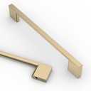 Asidrama 6 Pack 6.3 Inch(160mm) Brushed Brass Kitchen Cabinet Handles, Cabinet Pulls Kitchen Cabinet Hardware for Cupboard Drawer Pulls (6.3" Hole Center(160mm), Brushed Brass)