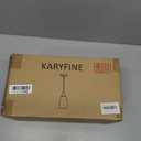 karyfine Mini Pendant Lights Kitchen Island Light Brown Glass Lamp Shade Hand Blown Glass Pendant Light with Brush Nickel Finish Adjustable Cord for Kitchen Over Sink (Green Marble-1Packs)