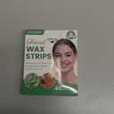 40PCS Facial Wax Strips for Women, Hypoallergenic Natural Face Wax Strips, Gentle Facial Hair Removal with 4 Calming Oil Wipes, Eyebrow Wax Strips for All Skin Types