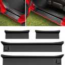 Door Sill Guards Kit Fit for 2018-2025 Jeep Wrangler JL Unlimited, Door Sill Protector for 2020-2025 Jeep Gladiator, Entry Guard Protector for 2024 Wrangler JLU&Gladiator JT 4 Door Accessories