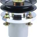 783506 Spindle Assembly with 604665 Pulley Replaces Hustler 783506 Spindle Hustler Fastrak, Fits Hustler Fastrak 48 Spindle, Fastrak RD 48, Fastrak SDX RD 48, Turf 48 Fastrak Decks