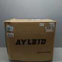 Ayleid Retractable Garden Hose Reel,5/8 in x 100 FT Wall Mounted Hose Reel, with 9- Function Sprayer Nozzle, Any Length Lock/Slow Return System/Wall Mounted/180Swivel Bracket (Grey)