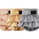 Reusable Dog Diapers Female Medium Washable, Premium Doggie Diaper for Dogs, Pack of 3, Highly Absorbent Dog Diaper for Heat, Incontinence and Puppy Training(M)