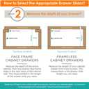 HBL'5 Pairs Soft Close Drawer Slides 20 inch,Full Extension,200Lbs Load | Heavy Duty Cabinet Drawer Slides Replacement, Ball Bearing Drawer Slides, Cold-Rolled Steel, Rust-Resistant & Long Lasting