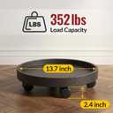 15.5" Plant Caddy with Wheels - Rolling Plant Caddy Total Capacity 352 lbs
