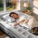 OhGeni Air Mattress Full with Built in Pump, 13" Raised Inflatable Blow up Mattress, Family Choice Award Winner, Portable Foldable Bed with Upgraded Surface for Home & Camping, 600 lbs