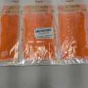 Voircoloria 3 Pack 3.3x8.2 Feet Orange Foil Fringe Backdrop Curtains, Tinsel Streamers Birthday Party Decorations, Fringe Backdrop for Graduation, Baby Shower, Gender Reveal, Disco Party