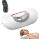 Neck Traction Device with Red Light Therapy and Heating, TMJ Device Cervical Traction Pillow for Neck, Shoulder, and Back Pain Relief, Home/Office Use Neck Massage Pillow White