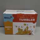 Kids Tumbler with Straw 2 Pack 9 oz Skinny Tumbler Stainless Steel Double Wall Vacuum Insulated Cup with Spill Proof Lid, Sweat-Free (Baby Blue-Sky Blue)