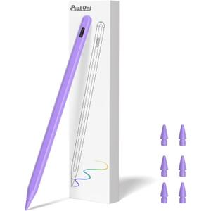 Pencil 2nd Generation for iPad 2018-2024 with Magnetic Wireless Charging Compatible with Apple iPad Pro 13(M4)/12.9/11,iPad Air 6(M2)/5/4/3,iPad mini 7(A17 Pro)/6/5,iPad10/9/8/7/6 Purple