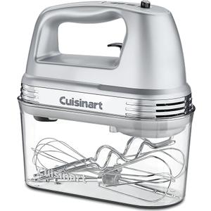 Cuisinart Power Advantage PLUS 9-Speed Hand Mixer, 220W-Motor Hand Blender Electric Mixer with 9 Speed Settings, XL Dishwasher-Safe Beaters, 3 Low Mixing Speeds, Storage Case, HM-90BCS, Brushed Chrome Cuisinart Power Advantage PLUS 9-Speed Hand Mixer, 220W-Motor Hand Blender Electric Mixer with 9 Speed Settings, XL Dishwasher-Safe Beaters, 3 Low Mixing Speeds, Storage Case, HM-90BCS, Brushed Chrome
