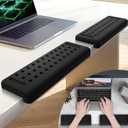 L-Shaped Memory Foam Desk Elbow Pad, 2-Piece Ergonomic Arm Rest Cushion, Non-Slip Desk Edge Wrist Support for Office Home