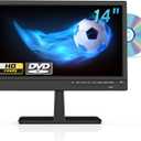 Feihe 14 Inch TV with DVD Player Built-in, HD Flat Screen Small TV DVD Player Combo with ATSC Tuner/HDMI/USB/AV/VGA Input, Suitable for Kitchen Bedroom RV Camper