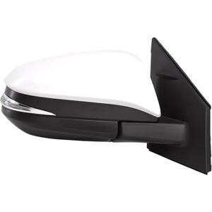 Spieg Passenger Side Mirror for 2013-2015 Toyota RAV4 Power Adjustment Heated Turn Signal Light Manual Fold Painted White 7 Pins Right TO1321310