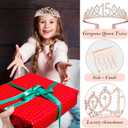 15th Birthday Decorations for Girls, 15th Birthday Sash and Crown, Cake Topper, Number Candles and Balloons, 15 Year Old Gifts for Girls