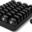 XL Monthly Pill Organizer 2 Times A Day, AM/PM One Month Pill Box 28 Day, Daily Pill Case Large 4 Week Big Compartments for Pills Vitamin Fish Oil Supplements (Black)