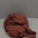 Women Floral Embroidered Maxi Dress Long Puff Sleeve Square Neck Bohemian Flowy Dress with Pockets Summer Fall (Medium, Dark Brown)