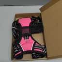 PHOEPET No Pull Dog Harnesses for Small Dogs Reflective Adjustable Front Clip Vest with Handle 2 Metal Rings 3 Buckles [Easy to Put on & Take Off](S, Pink)
