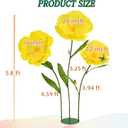 5.8 Ft Giant Artificial Flowers,Large Paper Flower,Huge Poppy Flowers Decoration for Wedding,Hotel,Office,Window Display and Home Farmhouse Decor(Yellow)
