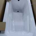 Swiss Madison Well Made Forever SM-AB549 Voltaire Alcove Tub 54" x 30" with Armrest in Glossy White
