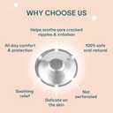 Koala Babycare The Original Silver Nursing Cups - Nipple Shields for Breastfeeding Newborn - Breastfeeding Essentials - Protect and Soothe - Tri-Laminate Silver - Maxi Size