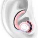 SUPCEAT Ear Plugs for Sleeping - Noise Reduction Soft Silicone Earplugs, 2 Pairs Reusable Hearing Protection Earplugs for Noise Sensitivity, Sleep, Snore, Travel, Sound Reduction Noise Cancelling - Pink