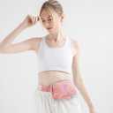 Girls Belt Bag Fanny Pack for Kids Crossbody Bags with Initials Letter Patch Cute Stuff 10 Year Old Girl Birthday Gifts Trendy Stuff for Teens | Peach B