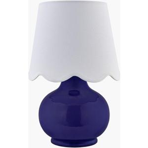 Practical Touch 13" Modern Practical Ceramic Table Lamp with Cotton Lampshade for Nightstand Bedroom, Living Room Or Office for Living Room and Office(13)