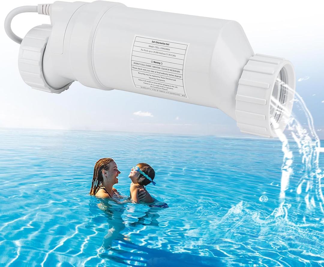 T-5 Pool Salt Turbo Cell Chlorinator Generator Replacement Part Fit for Hayward T Cell T5 GLX-Cell-5 TCell5 T-Cell-5 W3GLX-Cell-5 T Cell 5 20K Gallon Inground Salt Water Chlorine System