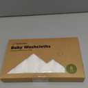 6-Pack Baby Washcloths  Soft Absorbent Viscose from Bamboo Washcloths for Face, Body, Baby Towels for Newborn, Kids, Toddlers, Infant, Gentle on Sensitive Skin, 10x10 Reusable Face Towels (White)