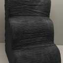 Dog Ramp and Stair for Bed 16" H-20 H,3-Step Cat Stair for Sofa and Chair,4-Step Dog Ramp for High Bed and Window,Durable Nonslip Fabric Cover for Indoor (Dark Grey-16 H, Pet Friendly, 3)