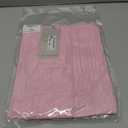 Messic Womens Short Sleeve Sweaters V Neck Casual Summer Knit Pullover Tops (Pink, L)