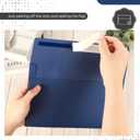 Harloon 100 Pcs A9 Invitation Envelopes 5.75 x 8.75 Inch Self Adhesive Wedding Invitation Envelopes Paper Greeting Card Envelope for Photos Letters Baby Shower Office 110 Gsm Paper (Navy Blue)