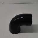 Automotive Silicone Tubing, ID 3.75" to 4" (95mm-102mm) 90 Degree Elbow Reducer, 4.7" (120 mm) leg length,Universal 4-Ply High Performance Coupler Silicone Hose (Black)