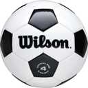 WILSON Traditional Soccer Ball - Size 4, Black/ White